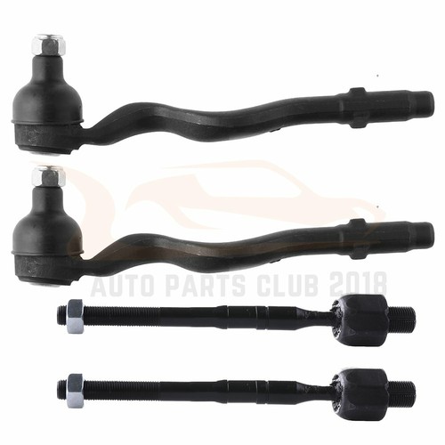 All(4) Front Inner Outer Tie Rod End Links Set for 2001 2006 BMW
