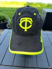 Nike Legacy 91 Dri-Fit Black with Fluorescent Green accents Hat Cap Hook LoopEUC