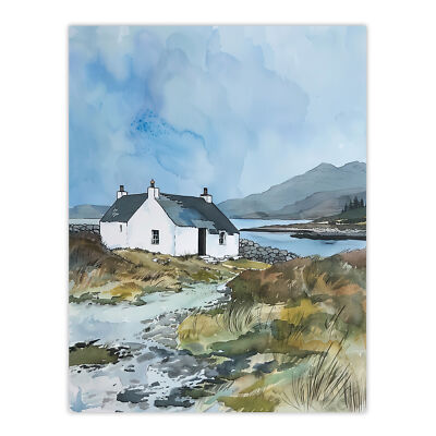 Isle Harris Crofters Cottage Schottland Ungerahmter Druck