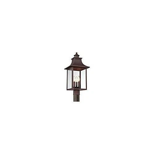 Quoizel CCR9010CU 3-Light Chancellor Outdoor Lantern in Copper Bronze - Picture 5 of 9