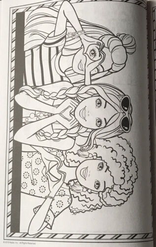 Barbie Jumbo Coloring & Activity Book Bonus Bookmarks On Back + Glitter Crayons - Picture 6 of 11
