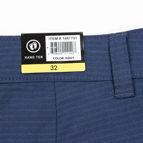 NWT Hang Ten Mens 32 Blue Stripe 2-Way Stretch Lightweight Walkshort - Picture 7 of 7