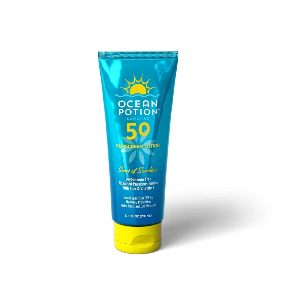 OCEAN POTION Loción de protección solar FPS 50 aroma a sol 6,8 fl oz, paquete de 2 Foto 2 de 3