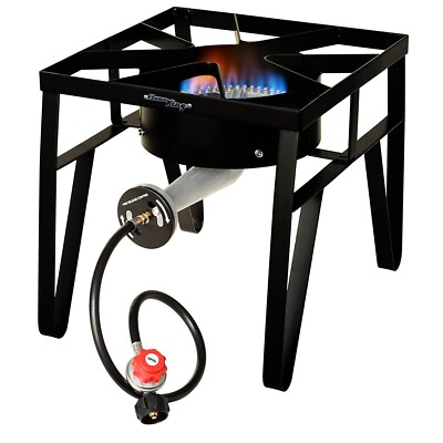 #ad 200000 BTU LP Gas Outdoor Stove Burner with Regulator Hose $123.95