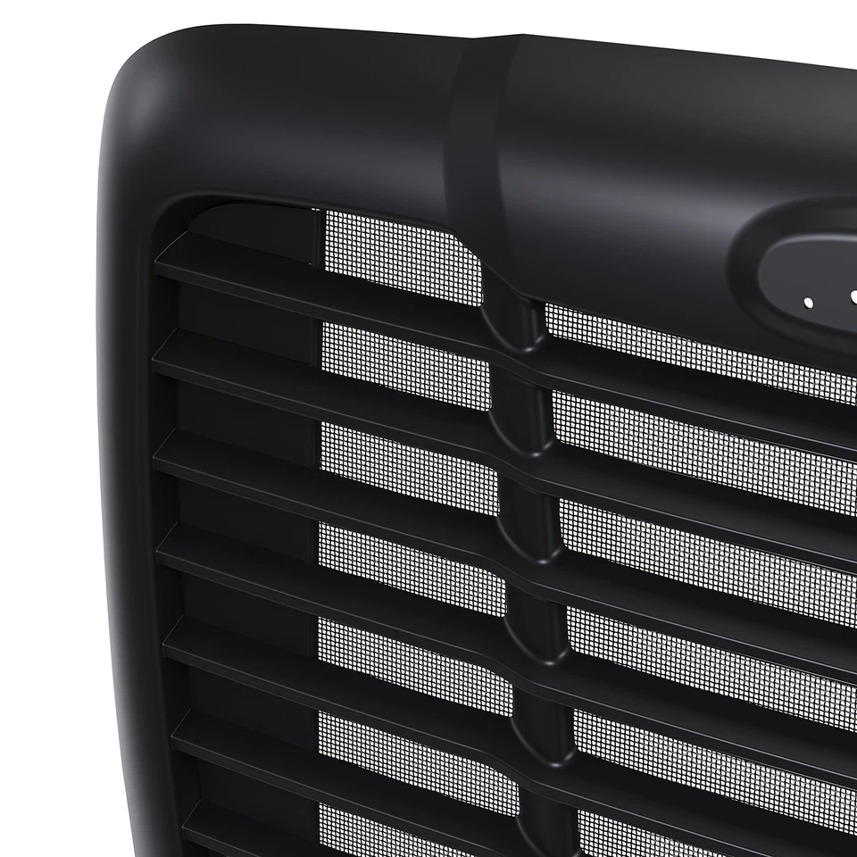 Rejilla de capó negra Fit Freightliner Cascadia 08-2017 con pantalla de insectos #A1715624002 Foto 4 de 4