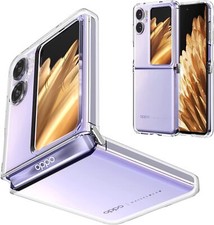 For Oppo Find N2 Flip Case, Clear Silicone Slim Shockproof Gel Phone Cover