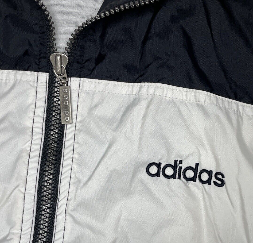 Adidas Vintage 90's Color Block Full Zip Track Jacket Black Adidas Vintage 90's Color Block Full Zip Track Jacket Black