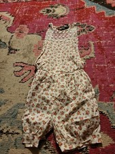 NWT Kids 140 US 10 pink roses girls lace jumper short romper Fuyimei cottagecore