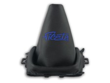 SCHALTMANSCHETTE FÜR FORD FIESTA MK6 2008-2012 SCHALTSACK STICKEREI DUNKELBLAU