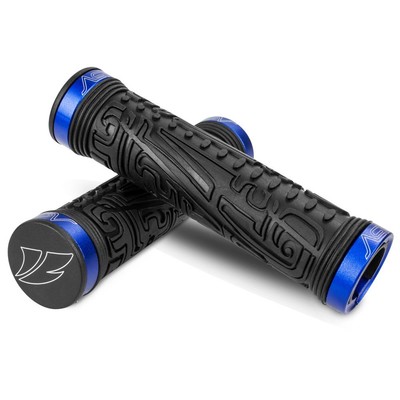 Bike Handlebar Grips, Double Lock-on Bicycle Grip Handle Bar End Holding Lock...