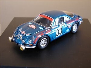 Alpine Renault A110 1600S Trofeu 1:43 idée cadeau pour passionné de voiture de rallye