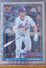 2026 Topps Series 1 - 1991 Topps Baseball Pete Alonso #T91-12 Crackle Foilboard