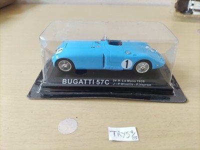 Modellino Auto Altaya 1/43 Bugatti 57 C 24H Le Mans 1939 J-P.Wimille