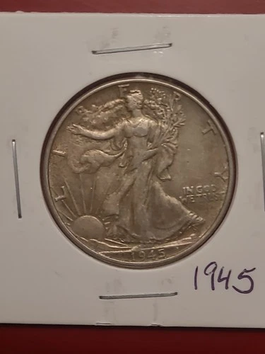1945 Walking Liberty Half Dollar High Grade Xf+