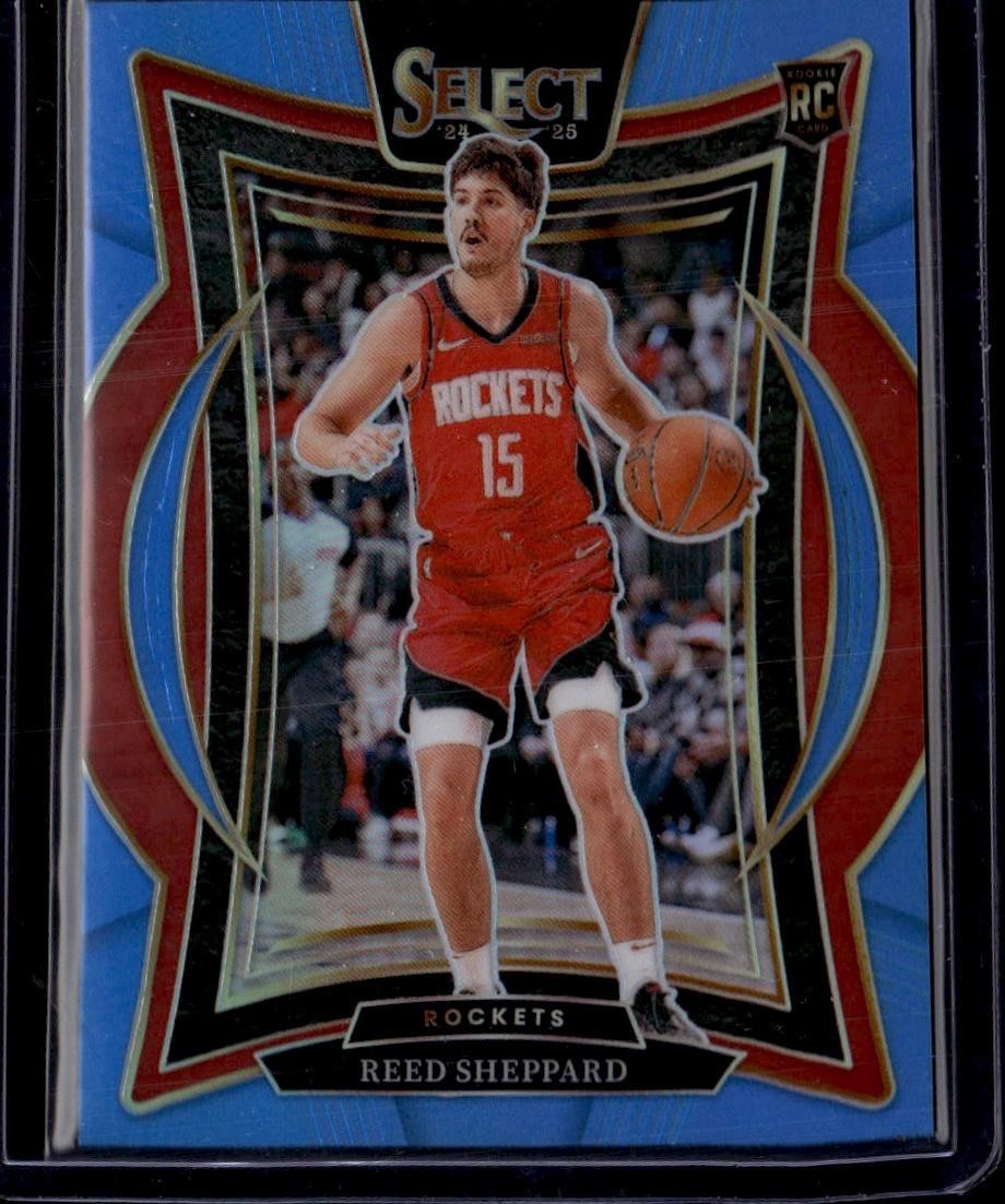 2024-25 Panini Select #68 Reed Sheppard Light Blue Prizm #/299