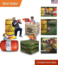 Multicolor Combat Inflatables Set - Ideal for Boys' Birthday Party Adventures