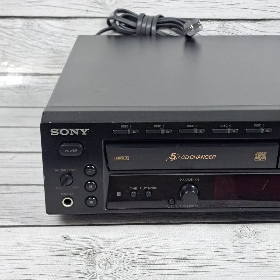 Sony RCD-W500C Multi CD Player Recorder Parts Repair Needs Belts - Image 3 of 4