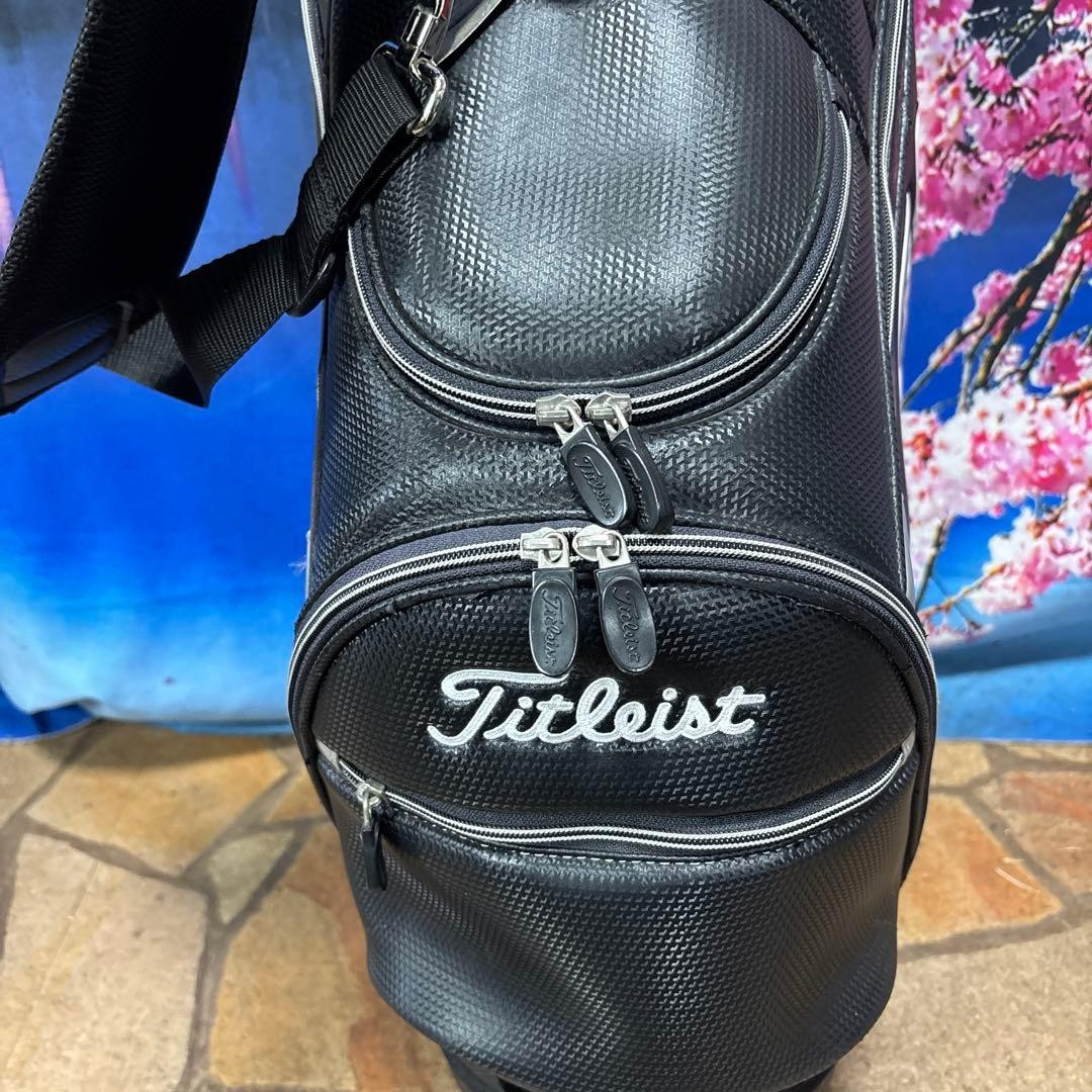 【ジャンク品】特定のお客様用です。購入はお控えください。Titleist Titleist Treasure Bx-1218 Caddy Bag Black Men Rare Golf Model