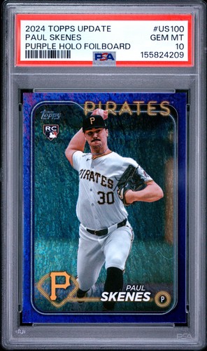 Paul Skenes [Purple Foilboard] #US100 2024 Topps Update card