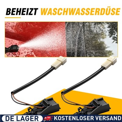 2Stk. Waschwasser Spritzdüse beheizt für VW Golf IV New Beetle Touareg T5 Fox-EU