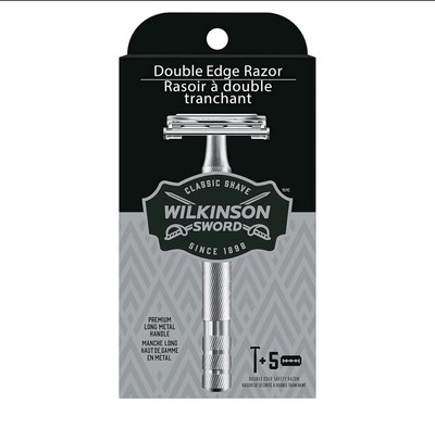 Wilkinson Sword Double Edge Razor for Men With 5 Blades... 