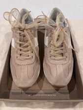 Dolce Vita Women's Suede Low Top Lace-Up Sneakers Solid Beige Casual