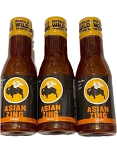NEW Buffalo Wild Wings Asian Zing Sauce BWW BBQ Sweet Spicy 12 Oz Bottles 3-PK