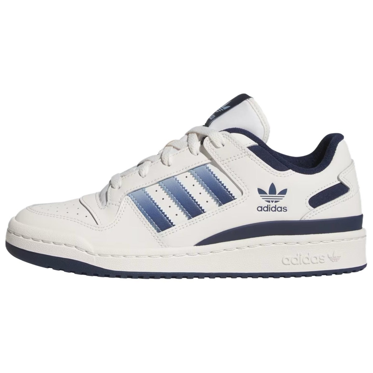 Adidas Originals FORUM Low Top Skateboard Shoes Men's White Blue - JI3264
