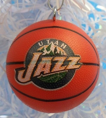 Utah JAZZ Team Themed Basketball Christmas Ornament - Go JAZZ