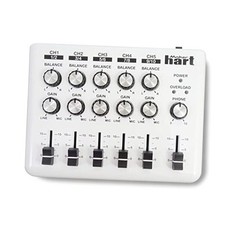  LOOP MIXER - Portable Audio Mixer with 5 Channel stereo inputs, 3 Loop Mixer