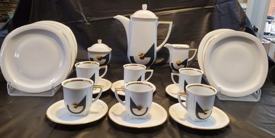 Studio Carlsbad Czechoslovokia Porcelain  Espresso Set