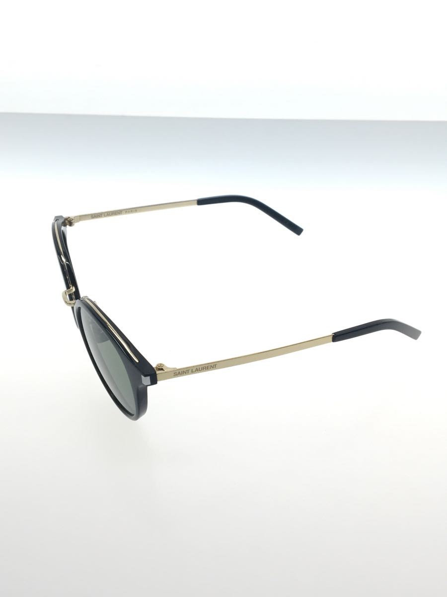 Occhiali da sole Saint Laurent's Wellington neri lenti danneggiate