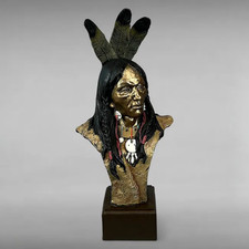 Design Toscano Noble Chief Sculptural Bust - ...