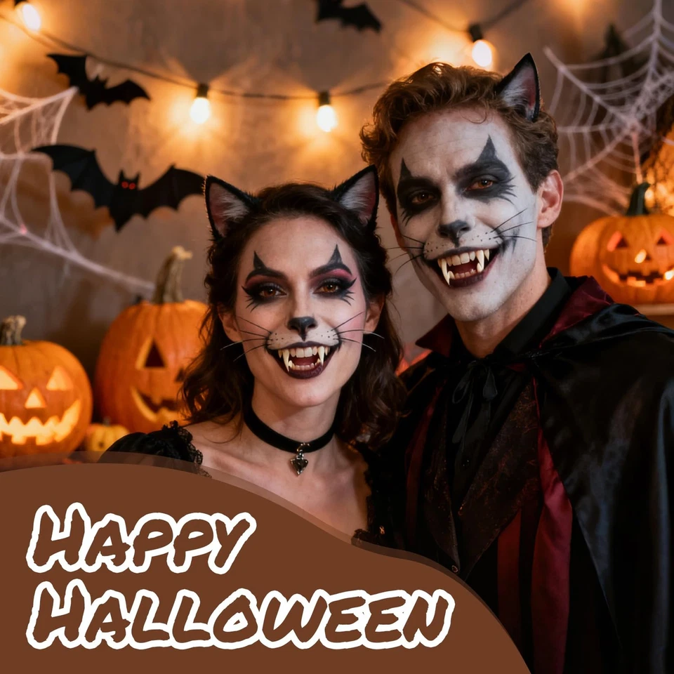 Colmillos de vampiro para cosplay - 12 pares de dientes postizos para fiestas de Halloween Foto 2 de 4