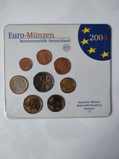 Zestaw monet euro 2004 Badenia-Wirtembergia Stuttgart F