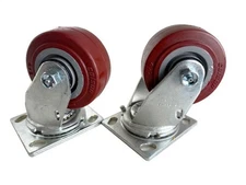2 SWIVEL CASTERS,  4"X2", WRANGLER 26VS 6492061, ADVANCE 56365629, 56365555