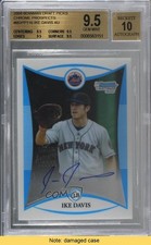2008 Bowman Draft Prospects Chrome Ike Davis BGS 9.5 GEM MINT Auto READ 3c7