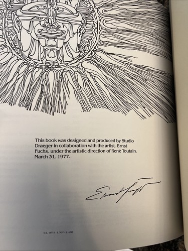Ernst Fuchs : Intro By Marcel Brion 1st Edition 1979 FRANCE - Picture 10 of 16