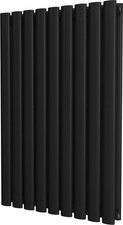UK Radiators 800x522mm Wide Double Panel Black Designer Radiator 2600 btus