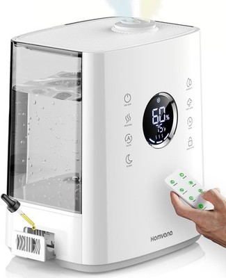 Homvana Humidifier 6.5L Top Fill Warm Cool Mist for Bedroom Plants Baby