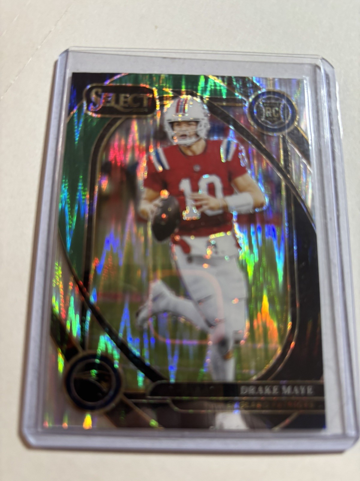 2024 Select Drake Maye (RC) Club Level Green & Black Shock Prizm