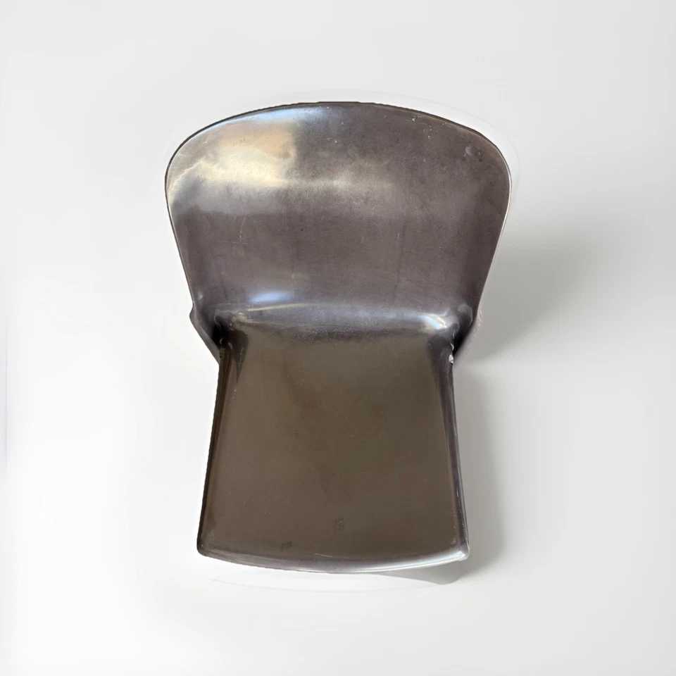 1960’s Vintage Artemide Selene Chairs Vico Magistretti  Brown Plastic Space Age - Image 2 of 4