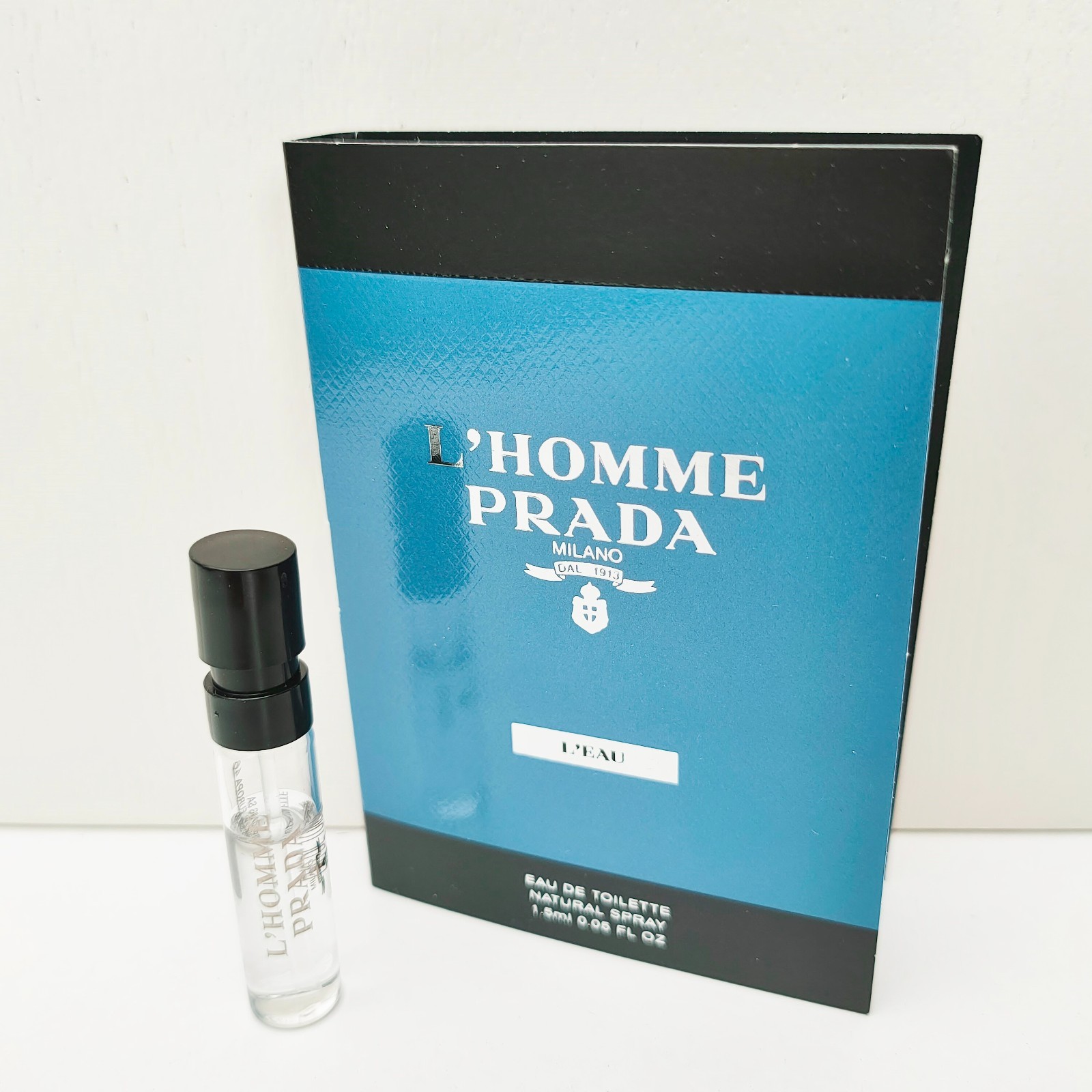 Prada L'Homme Prada L'Eau Cologne Eau de Toilette mini Spray, 1.5ml, Brand New