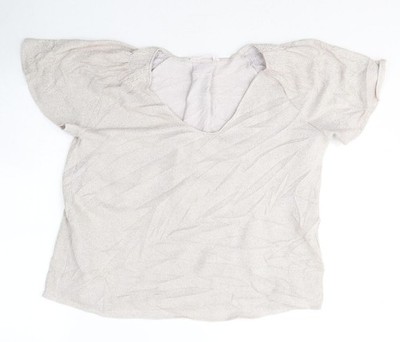 Basic-T-Shirt Damen UK Größe S Mango Grau