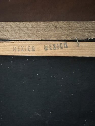 Vintage Velvet Jesus at Door Christian Art Artist Signed Wood Framed Mexico - Picture 10 of 13