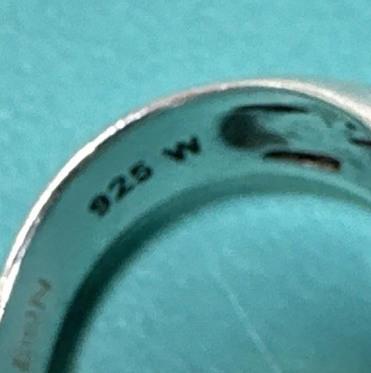 Interchangeable Sterling Silver Ring Size 6.25 Wi… - image 9