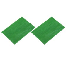 2 Pcs Bright Green Stained Glass Sheet Mosaic Tile 7.9 x 5.9 Inch