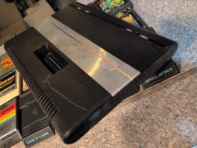 Atari 7800 Console With 15 Games Manual Tested Defender  Space Invaders Pac Man