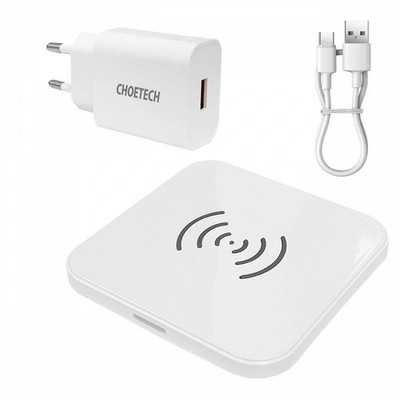 CHOETECH T511-S QI CERTIFIED 10W FAST Wireless Ladegerät Universal, weiss