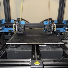 Used Sovol SV04 3D Printer Dual Extruder 4 Print Modes Auto Level 300x300x400mm